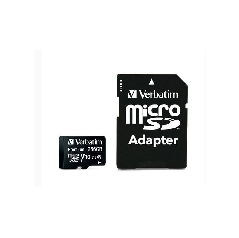 Carte mémoire flash micro SD 32 Go avec adaptateur, Class 10, SDHC,  Verbatim - Clés USB