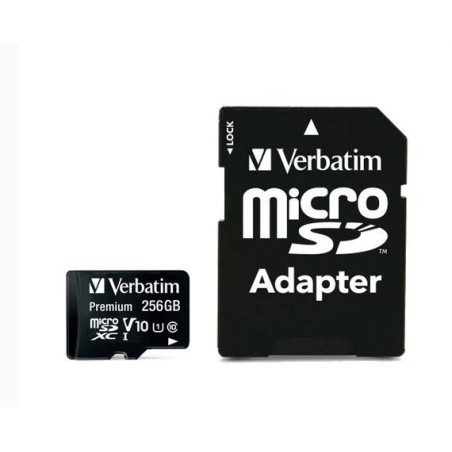 Carte de mémoire flash Micro-SD SDHC Verbatim Classe 10