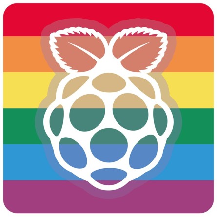 Sticker officiel Raspberry Pi "Rainbow"