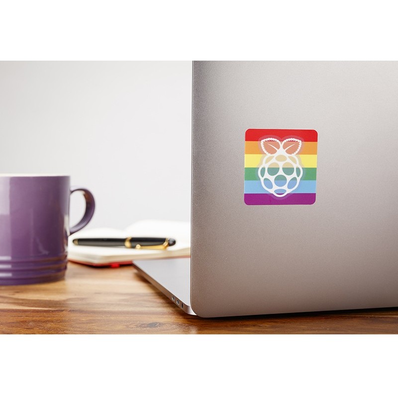 Stickers officiel Raspberry Pi "Rainbow"