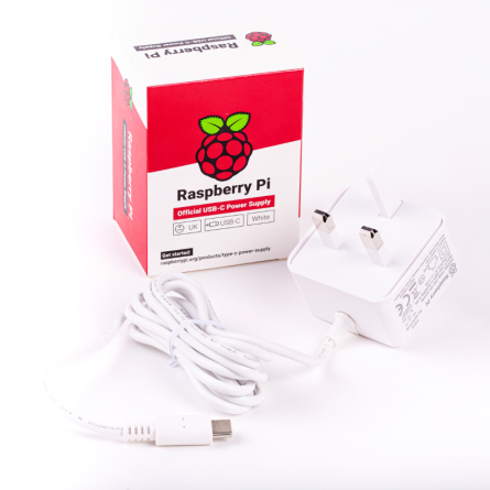 Alimentation Officielle 15.3W USB-C pour Raspberry Pi 4 / prise UK