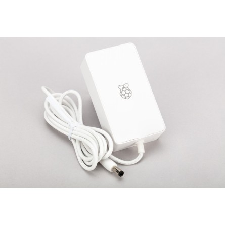 Bloc d'alimentation Officiel Raspberry Pi 5 USB-C 27 W, USB-C Power Supply,  Blanc : : Informatique