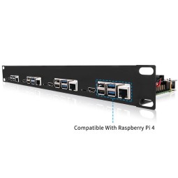 Support de serveur en rack U1 pour Raspberry Pi 4B