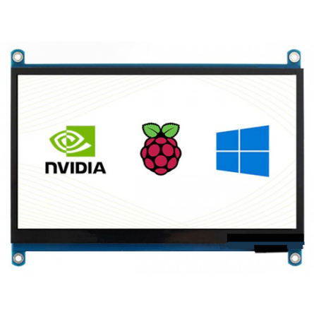 Écran tactile LCD IPS de 7 pouces, compatible HDMI, pour Raspberry