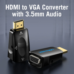 Convertisseur HDMI vers VGA avec audio 3,5 mm