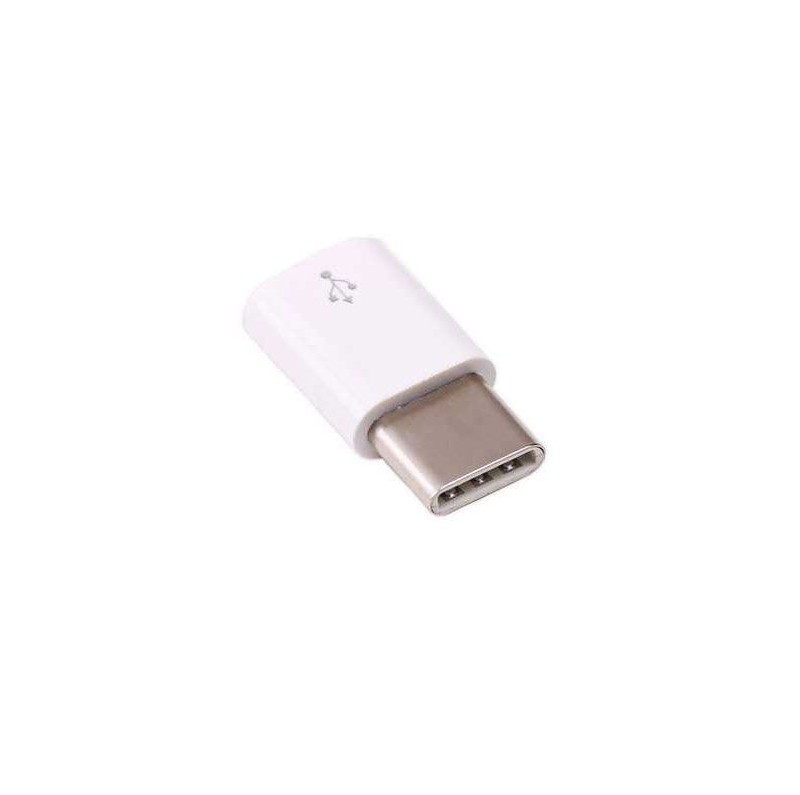 Adaptateur Micro USB vers USB-C - blanc