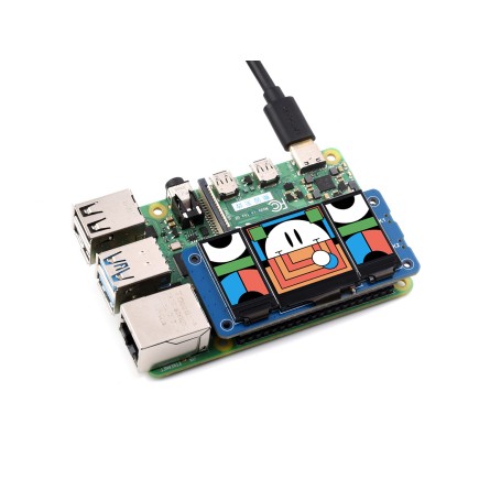 Triple écran LCD HAT pour cartes Raspberry Pi