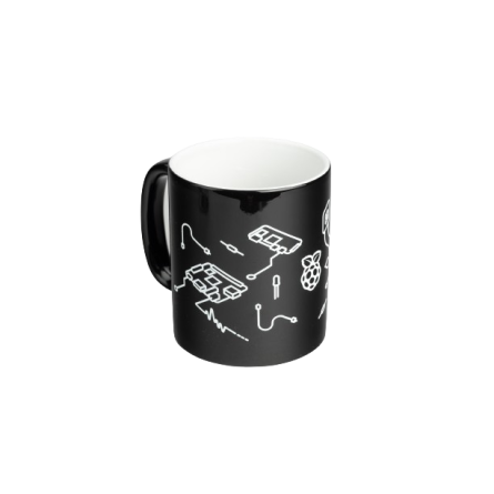 Mug Raspberry Pi version black design