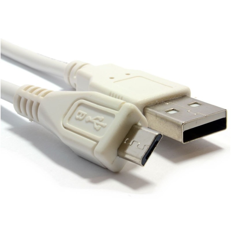 Mini cable blanc USB-MICRO USB