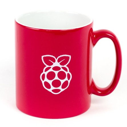 Mug Raspberry Pi version red design