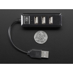 USB Mini Hub avec interrupteur d'alimentation
