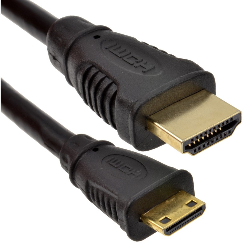Câble officiel noir Micro-HDMI vers HDMI 1M