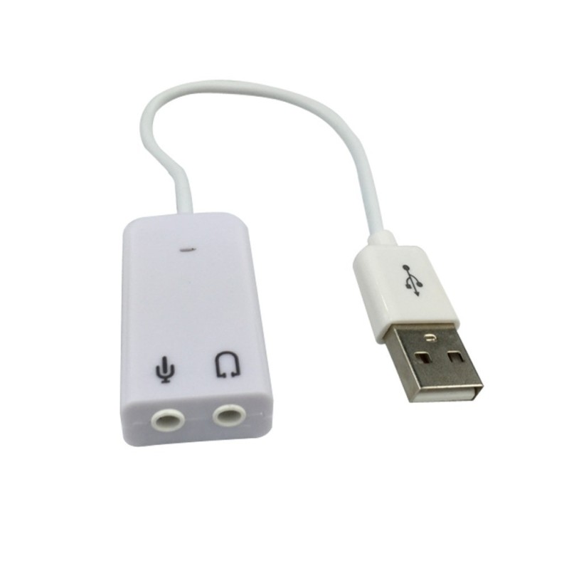 Carte son externe USB-A vers Jack 3,5mm femelle - support canaux 2.1