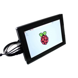 Jun_Electronic pour Raspberry Pi 4 Écran Tactile avec étui, Écran Tactile  3,5 Pouces avec Ventilateur, Écran de Jeu TFT LCD avec Moniteur 320x480