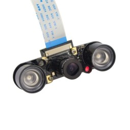 Raspberry Pi Camera à vision nocturne FIshEye 5MP avec 2 IR
