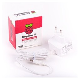 Alimentation officielle blanche EU pour Raspberry Pi 4 15.3W USB-C