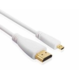 Câble officiel micro-HDMI vers HDMI 2m Blanc