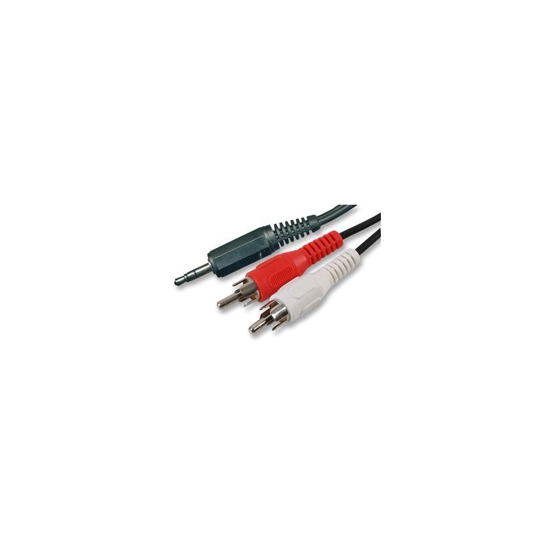 CABLE AUDIO 3.5MM ST VERS 2X 1.8M 
